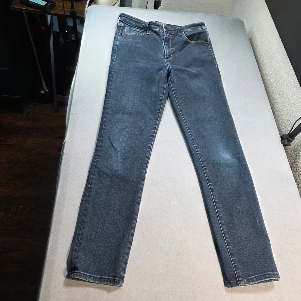 Abercrombie & Fitch Simone High Rise Ankle Jeans Dark Wash Blue Size 27 4R Slim‎